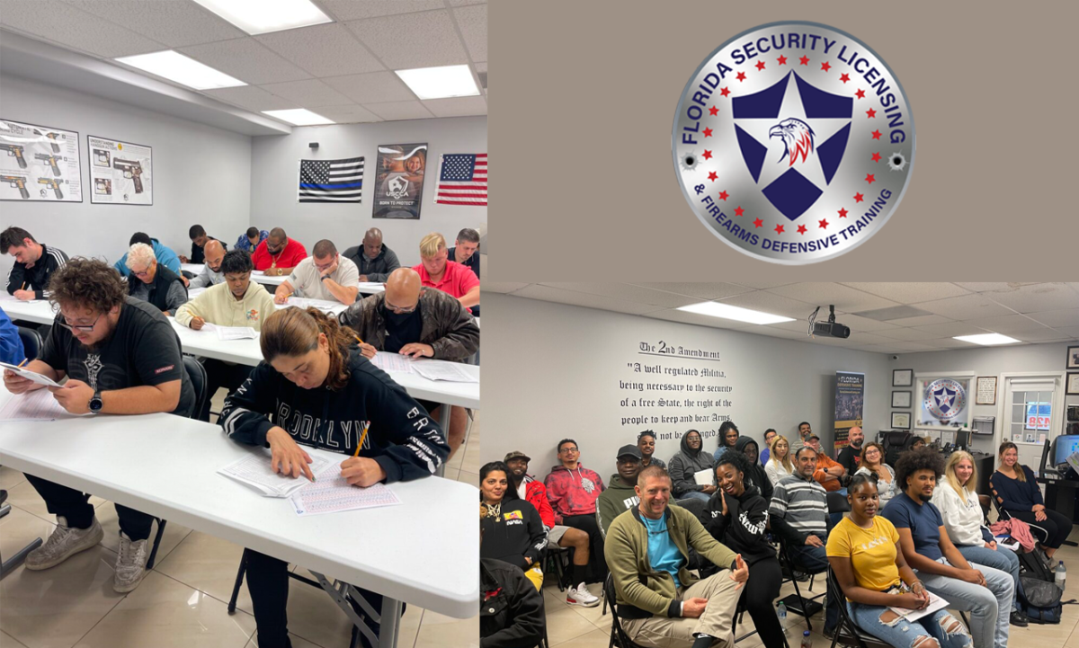 Florida Security Licensing & Firearms Defensive Training Security-Officer-D-license Security License D Unarmed 4 Day Course at Fort Lauderdale, FL.  