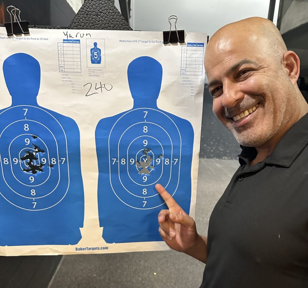 Florida Security Licensing & Firearms Defensive Training IMG_6642-Yaron-at-Range-1024x957 8-Hour Firearms Qualification Course for Florida Class “G” License  